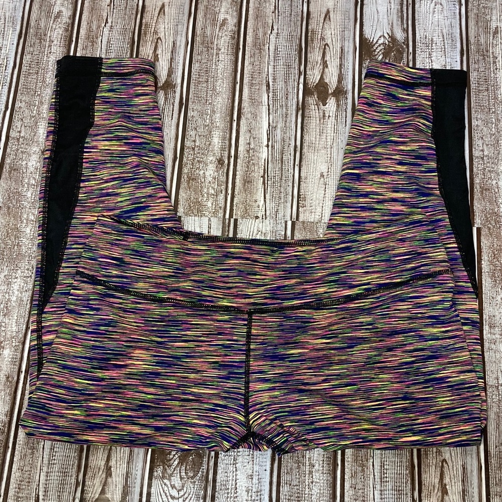 Zella Cosmic Colorful Capri Leggings Size Lg EUC - Picture 12 of 16